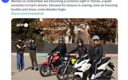 افزایش تقاضای برای موتورسواری زنان در ایران