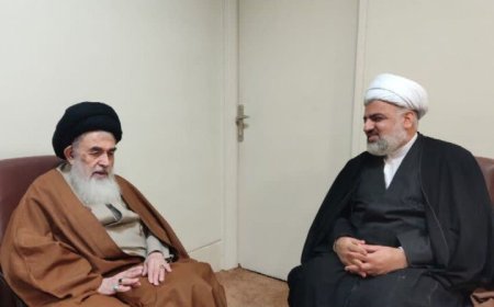دیدار مدیرکل تبلیغات اسلامی فارس با آیت‌الله دستغیب