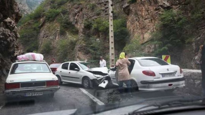 هشدار راهداری درباره گازوئیل ریخته‌شده در جاده یاسوج به بابامیدان