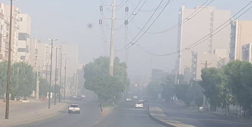 ۱۳ شهر خوزستان در وضعیت قرمز و نارنجی آلودگی هوا
