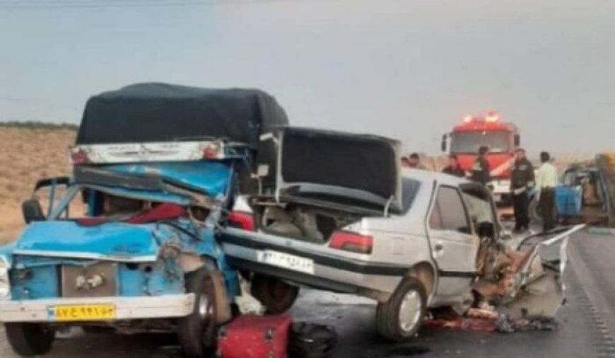 ۳ فوتی و ۱۰ مصدوم در حادثه واژگونی خودرو در جاده جهرم به لار