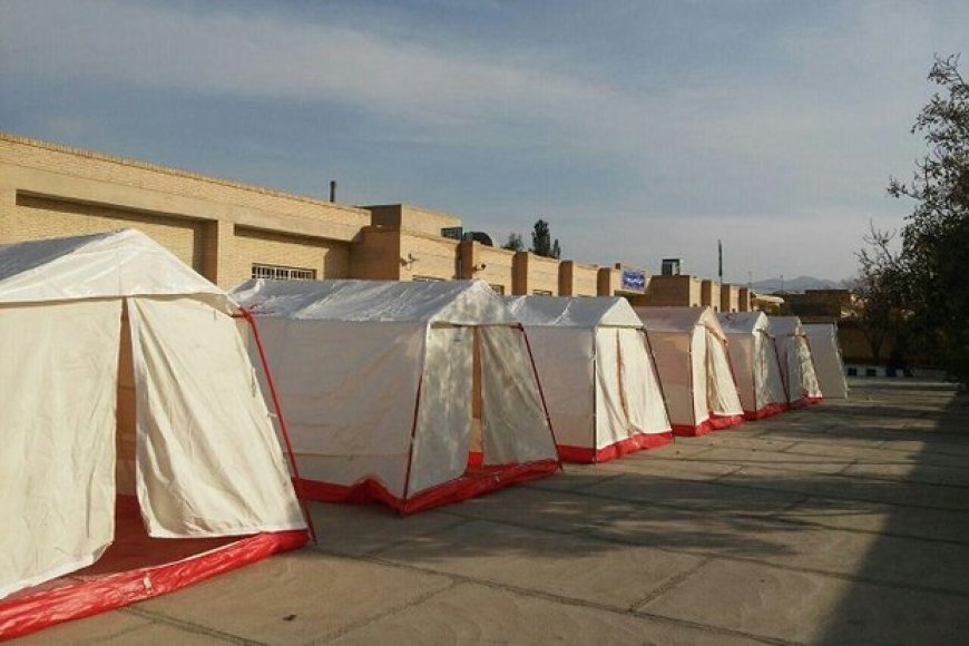کمپ اسکان اضطراری در بندرعباس برپا شد