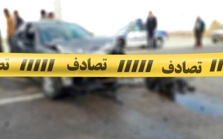 تصادف رخ به رخ پراید و کوییک در محور داریون-شیراز