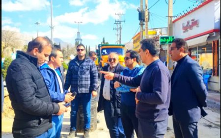 سنگ‌فرش بلوار بوستان شیراز آغاز شد