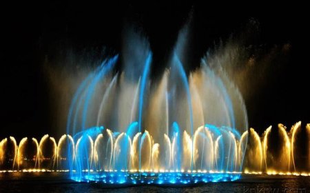 نخستین آب‌نمای موزیکال قشم آماده افتتاح شد