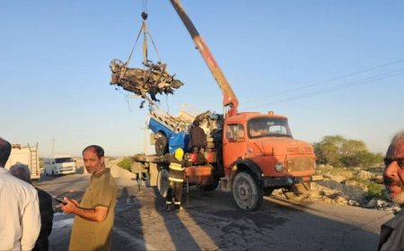 مرگ دلخراش ۴ نفر در تصادف انفجاری دیّر