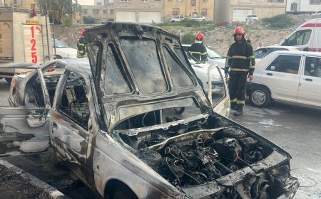 یک مصدوم در پی حریق خودرو در بندرعباس