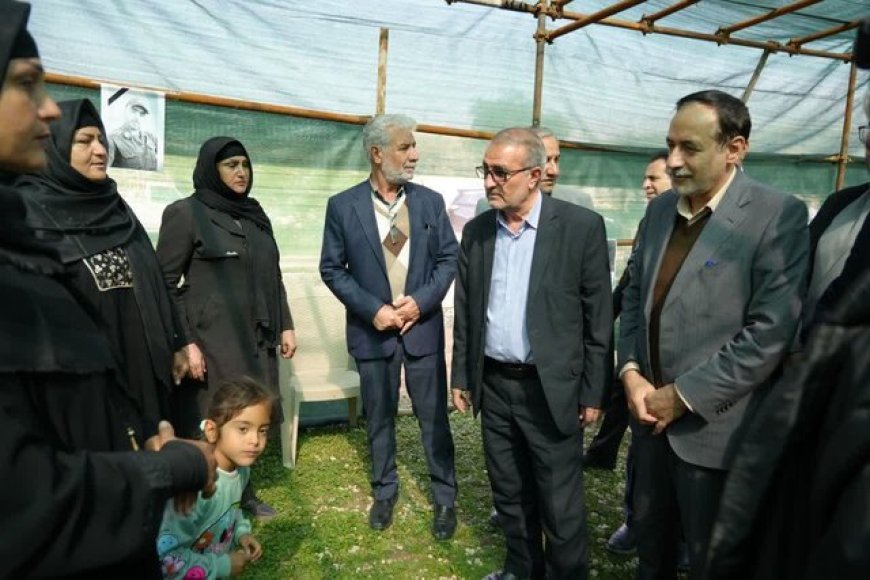دیدار استاندار کهگیلویه و بویراحمد با خانواده سرباز شهید پیمان عباسی