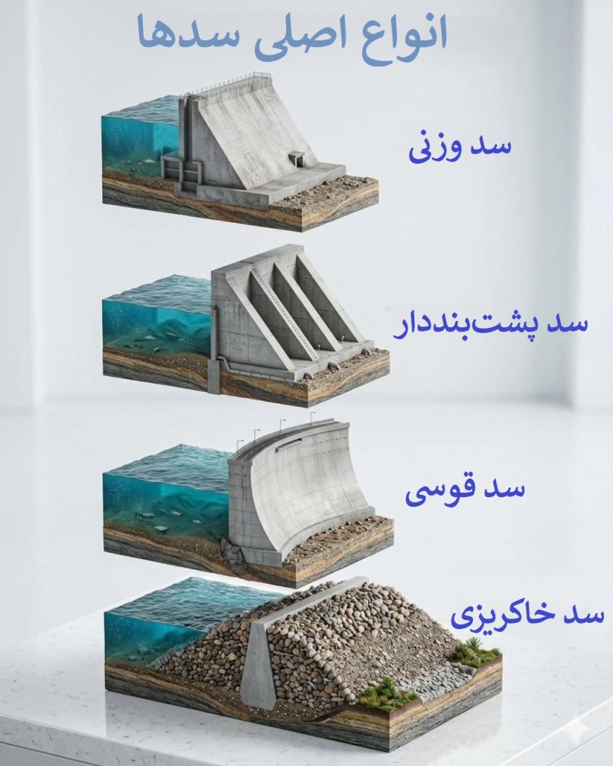 با 4 نوع اصلی سدها آشنا شوید