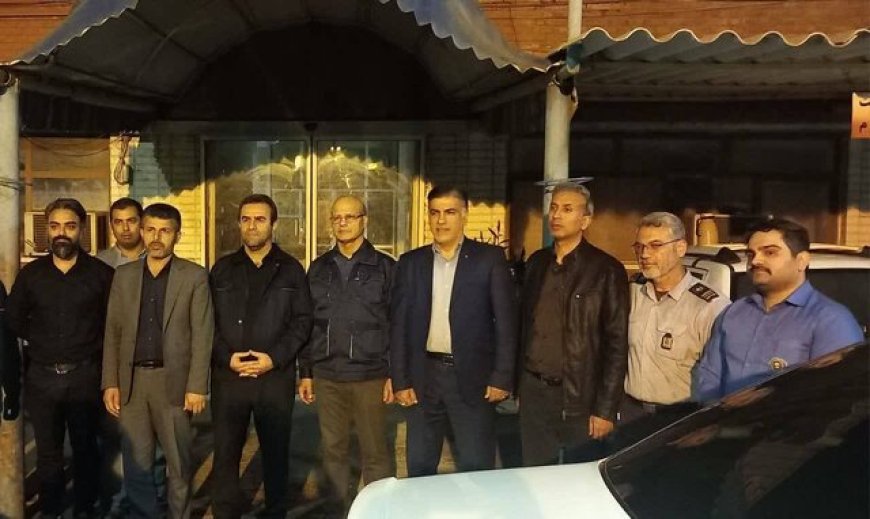 بازدید شبانه معاون توانیر از روند خدمات‌رسانی برق در دزفول