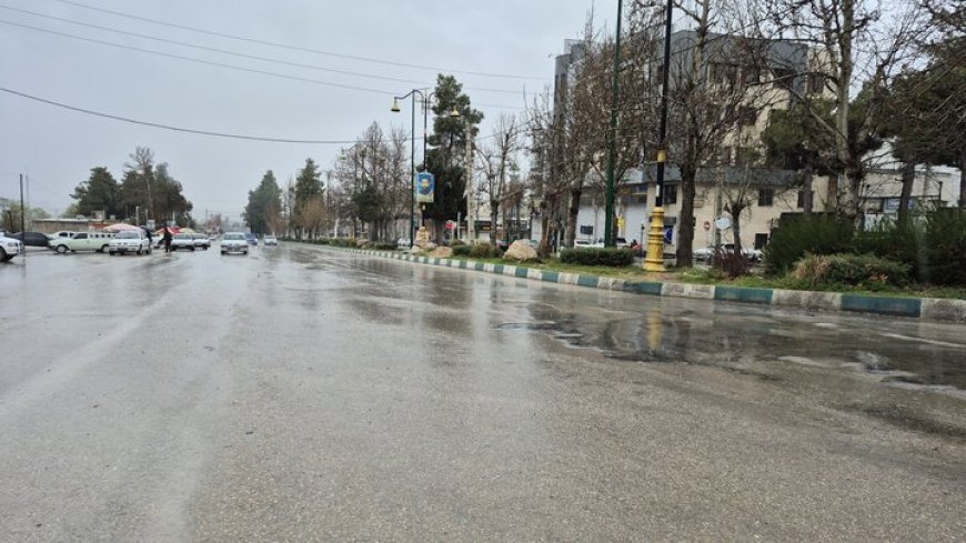 بارش ۱۳۴ میلی متری باران در سرآسیاب یوسفی کهگیلویه و بویراحمد
