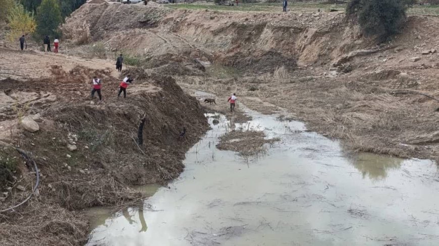 مسیر مواصلاتی ۲ روستای لامرد در اثر آبگرفتگی مسدود شد