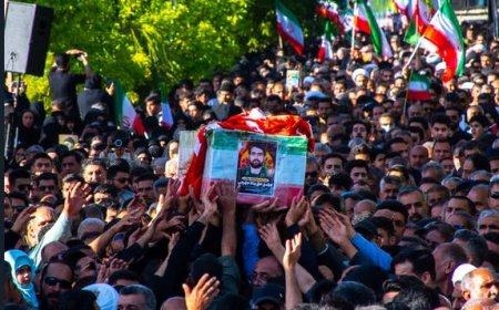 مراسم‌ تشییع و تدفین پیکر مطهر پاسدار شهید مهدی حق‌پناه