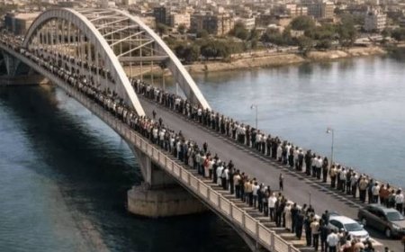 جانفدایان ایران روی پل سفید اهواز