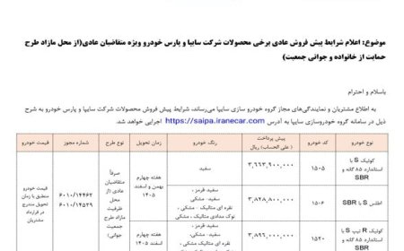شرایط سه محصول سایپا بدون قرعه کشی اعلام شد