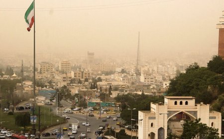 شاخص هوای شیراز امروز ناسالم است