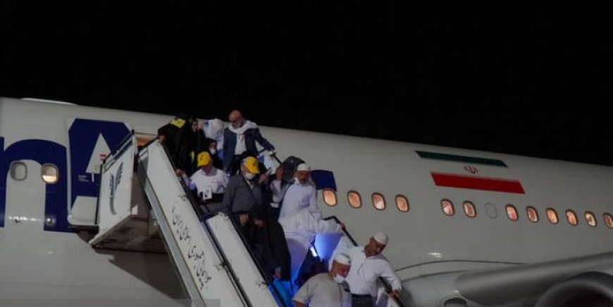 حجاج هرمزگانی از فرودگاه شیراز باز می‌گردند