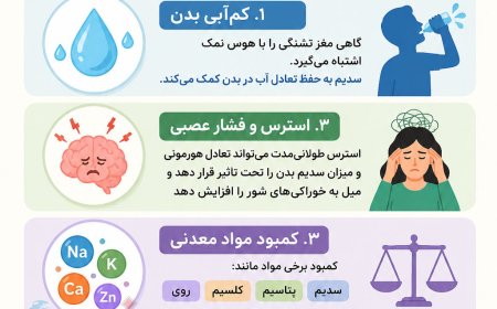 میل شدید به غذاهای شور نشانه چیست؟