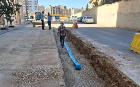پایان عملیات اجرایی آبرسانی جنوب غرب شیراز؛ خط انتقال خیابان پرستار آماده ورود به مدار شد