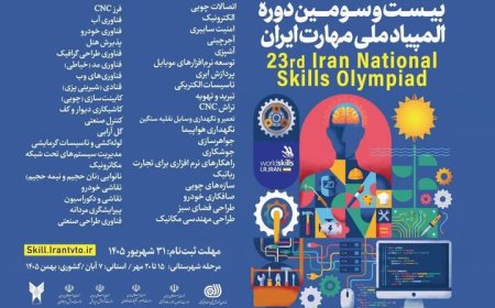 تمدید مهلت ثبت‌نام بیست‌وسومین دوره المپیاد ملی مهارت ایران