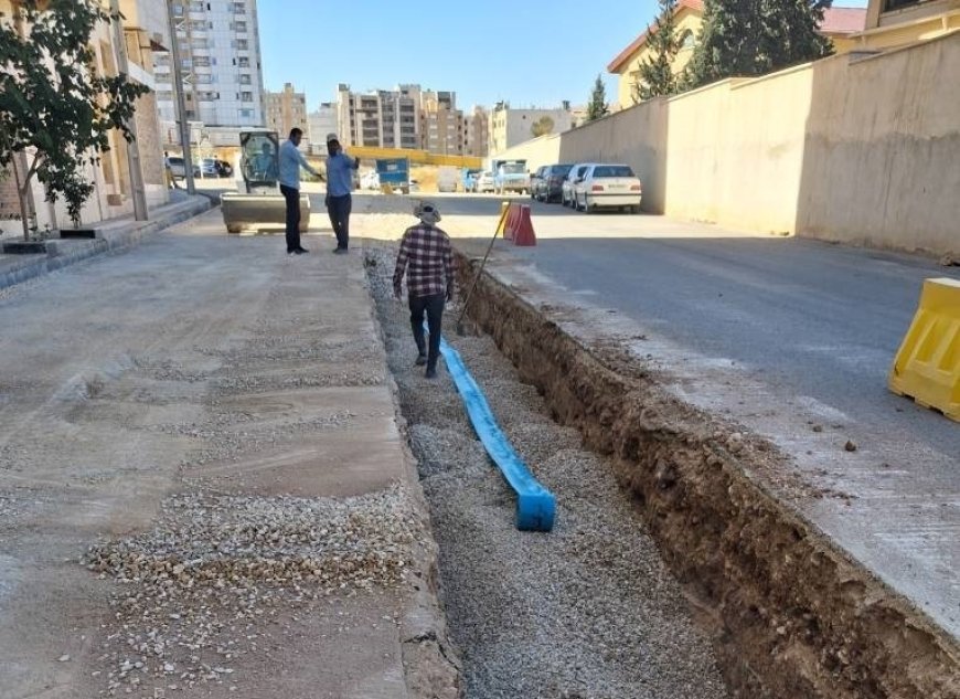 پایان عملیات اجرایی آبرسانی جنوب غرب شیراز؛ خط انتقال خیابان پرستار آماده ورود به مدار شد