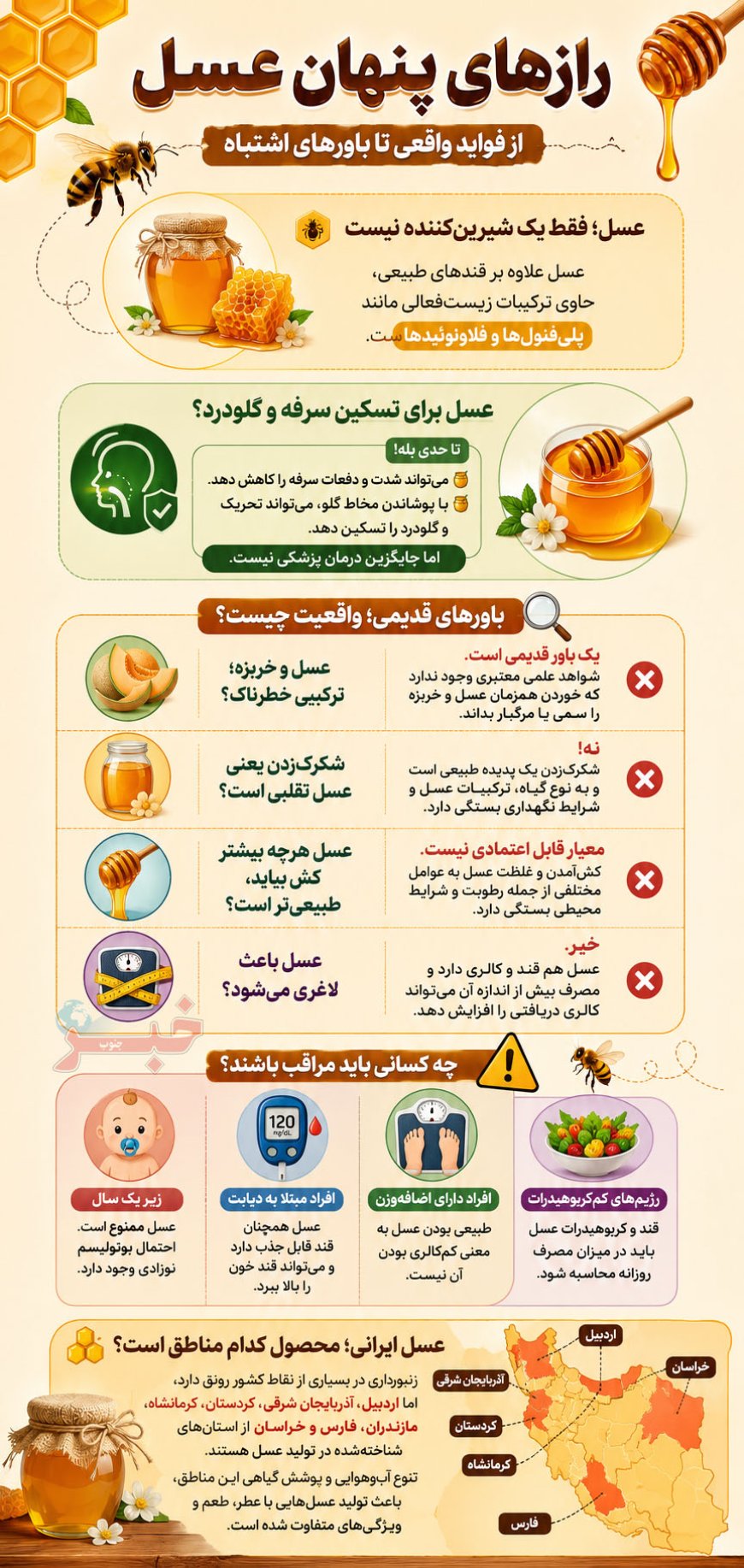 روز جهانی عسل| رازهای پنهان عسل از فواید واقعی تا باورهای اشتباه