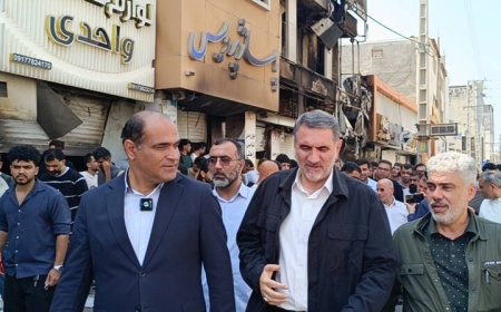 ابعاد آتش‌سوزی در مجتمع تجاری عسلویه بررسی شد